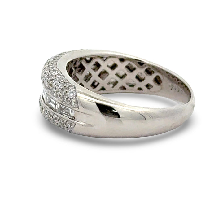 Designer Diamond Platinum Ring