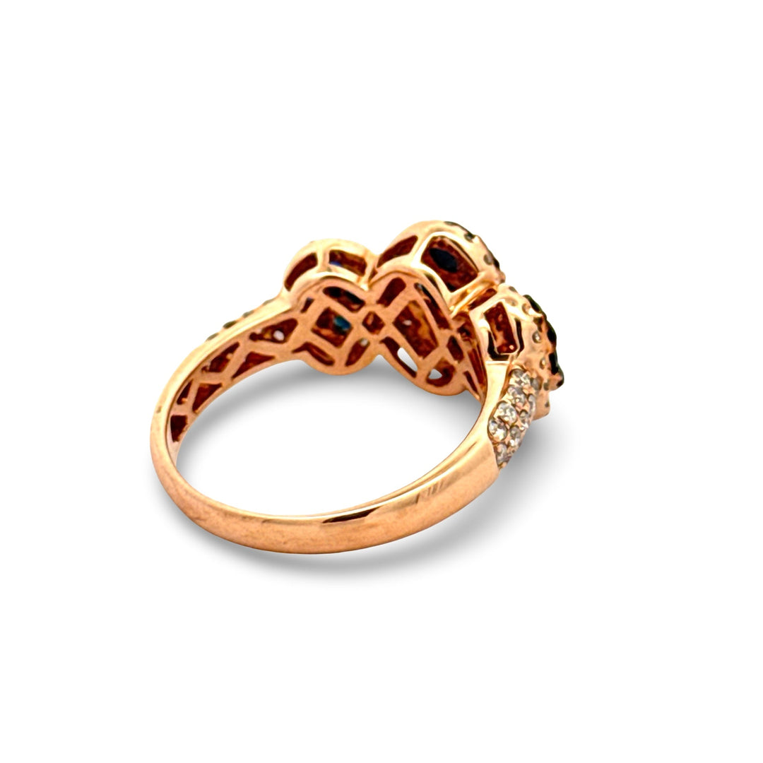 Effy 1.13 ctw Sapphire, Diamond and 14K Rose Gold Ring