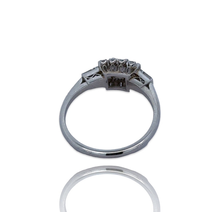 Vintage Diamond Platinum Ring