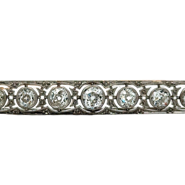 Art Deco 3.50cttw Diamond Platinum Brooch