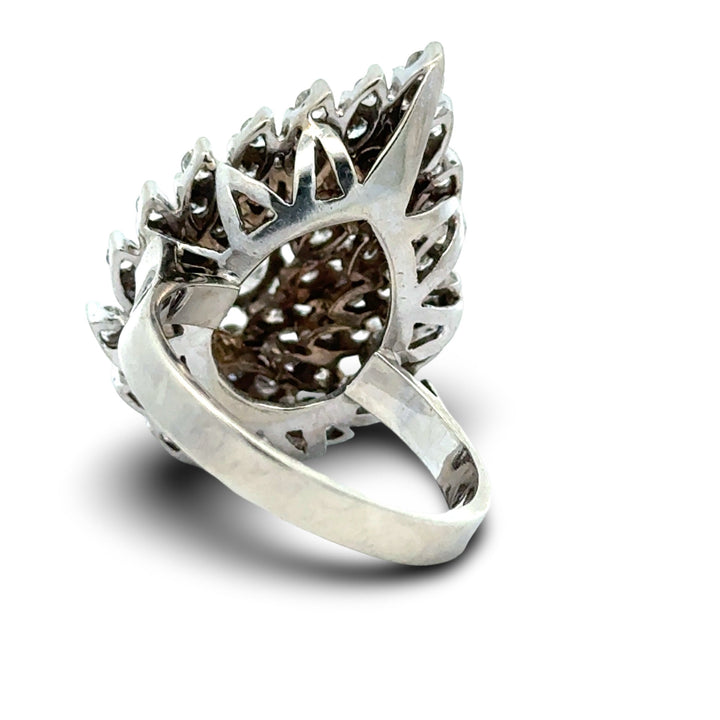 Diamond Cluster 14kt White Gold Ring