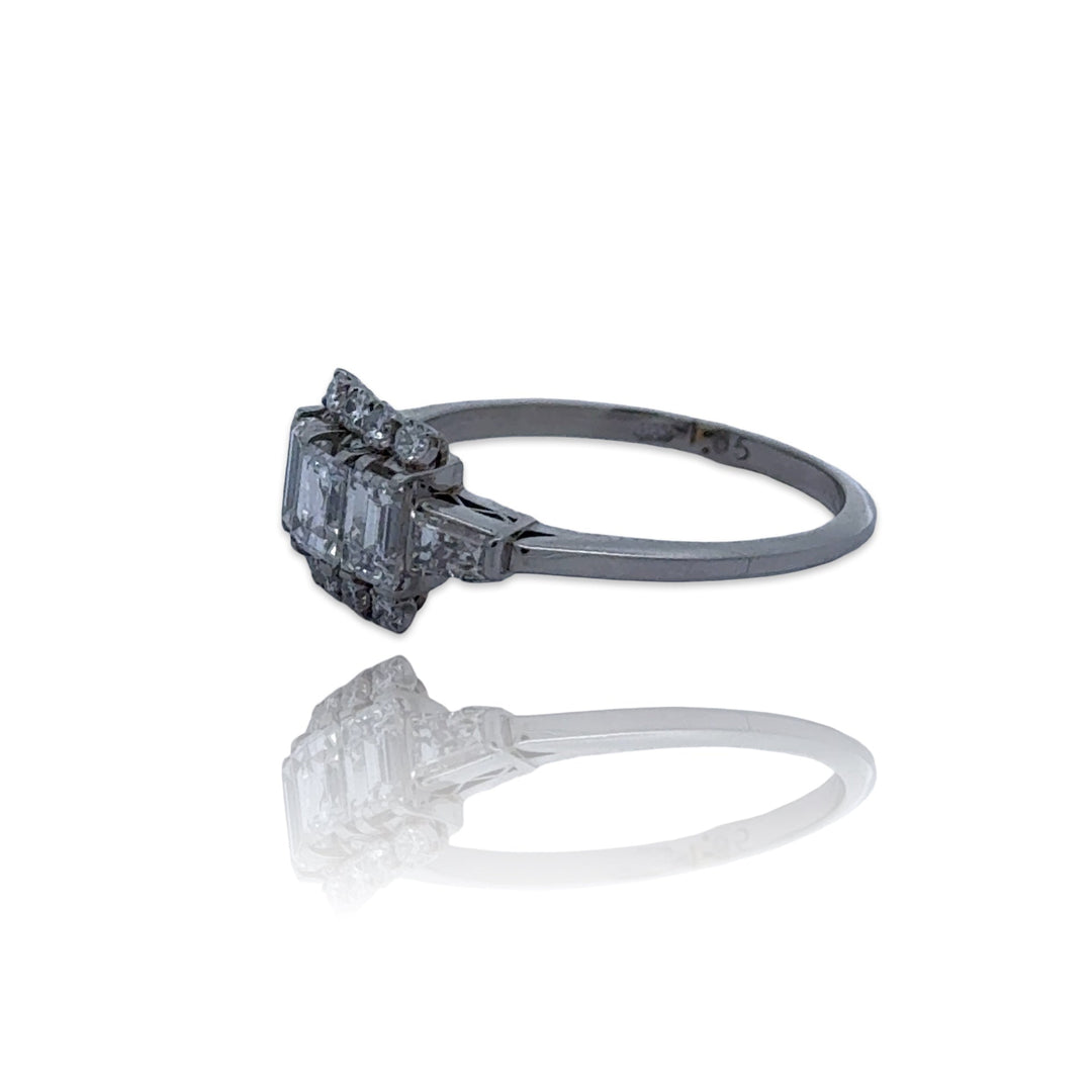 Vintage Diamond Platinum Ring