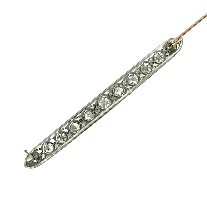 Art Deco 3.50cttw Diamond Platinum Brooch