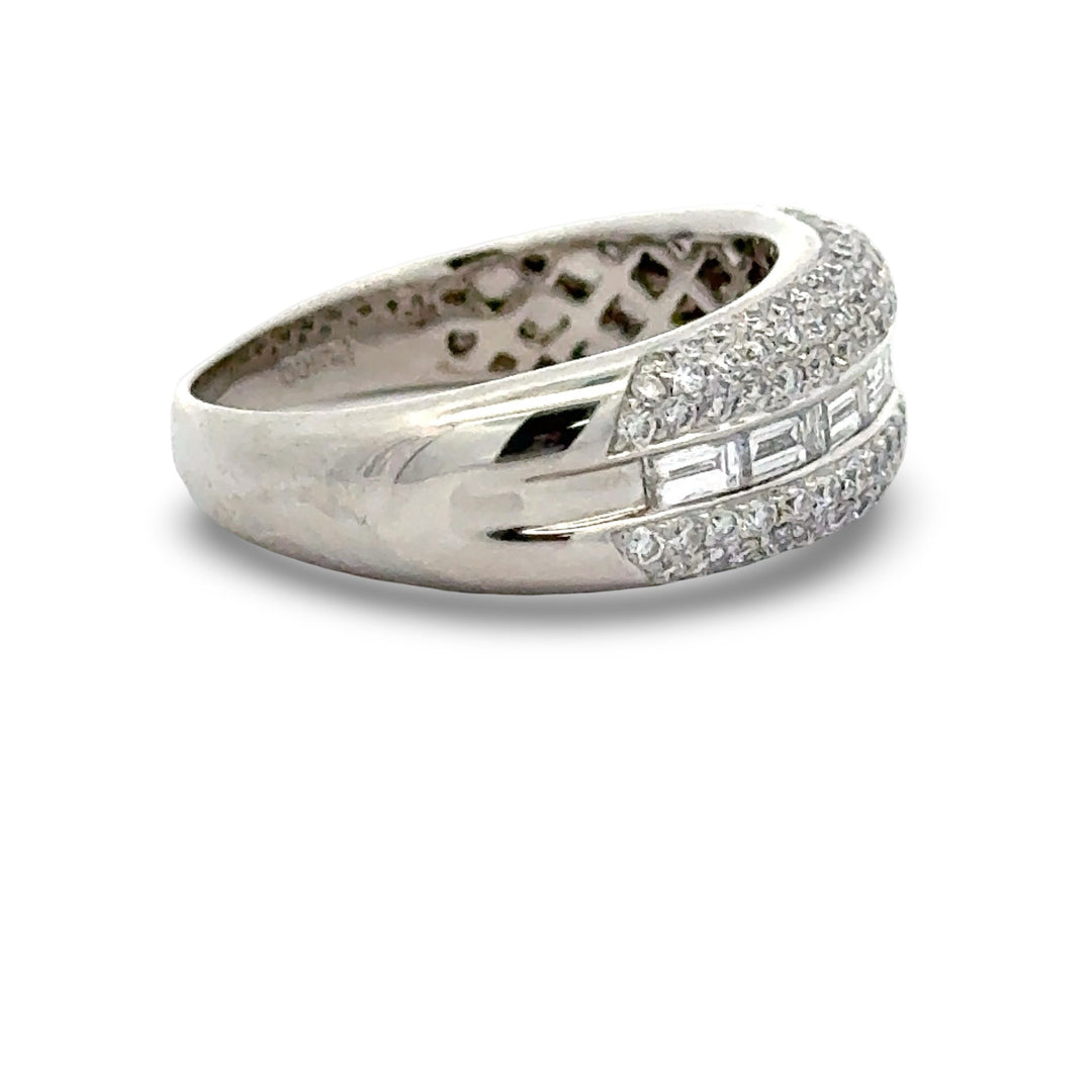 Designer Diamond Platinum Ring