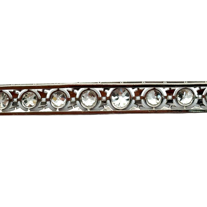 Art Deco 3.50cttw Diamond Platinum Brooch