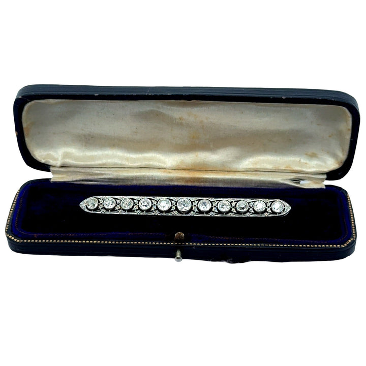 Art Deco 3.50cttw Diamond Platinum Brooch
