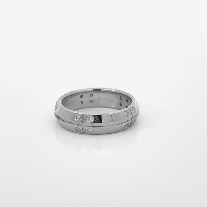 Tiffany & Co. Streamerica 0.25 CTW Diamond Band Ring in 18K White Gold
