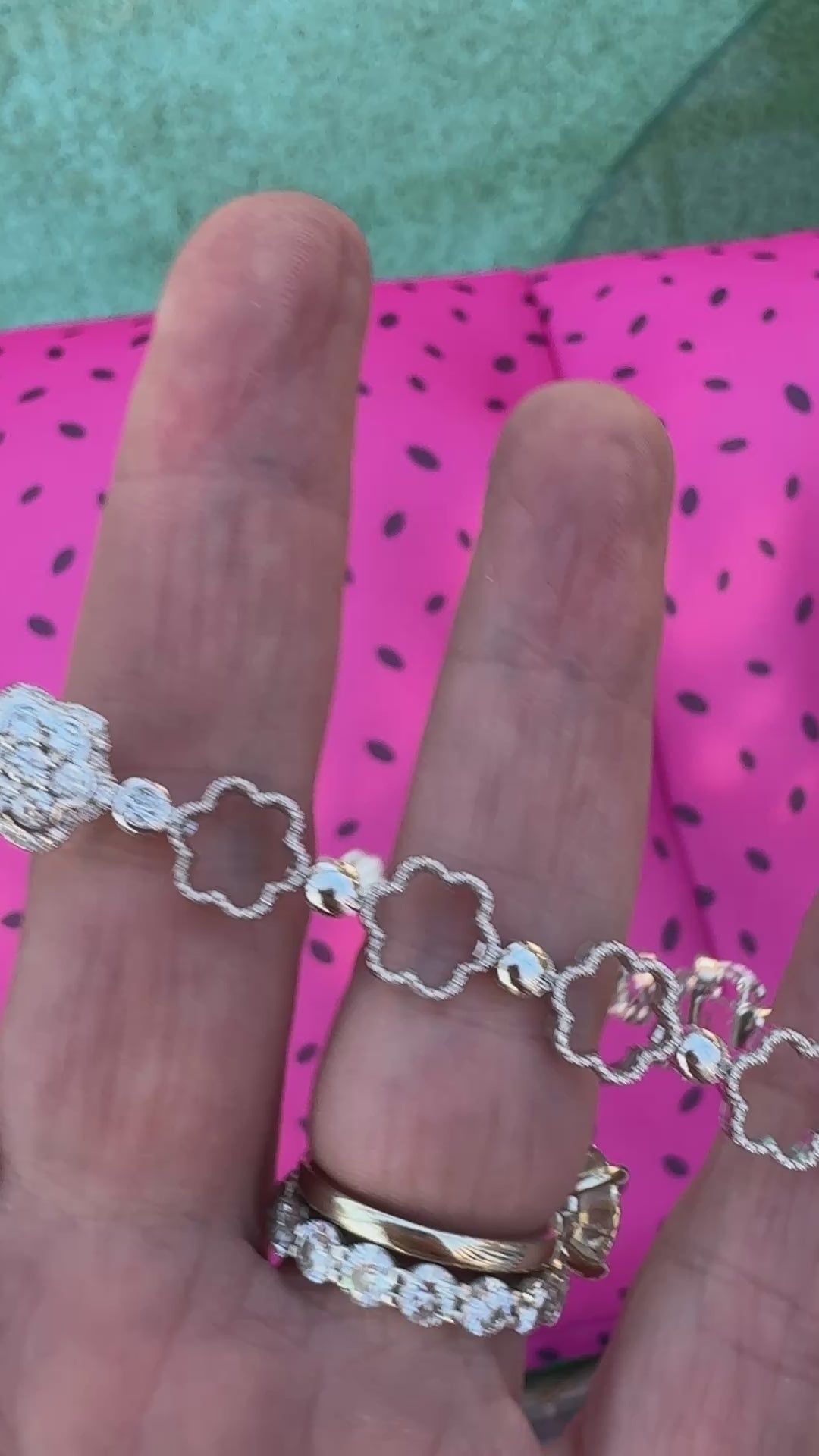 Designer AV 8.46cttw Diamond 14Kt White Gold Floral Necklace